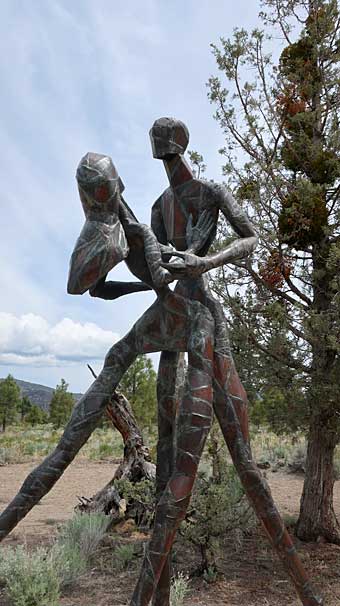 Oregon Living Memorial Sculpture Garden "Pashion of a Couple Rejoined"